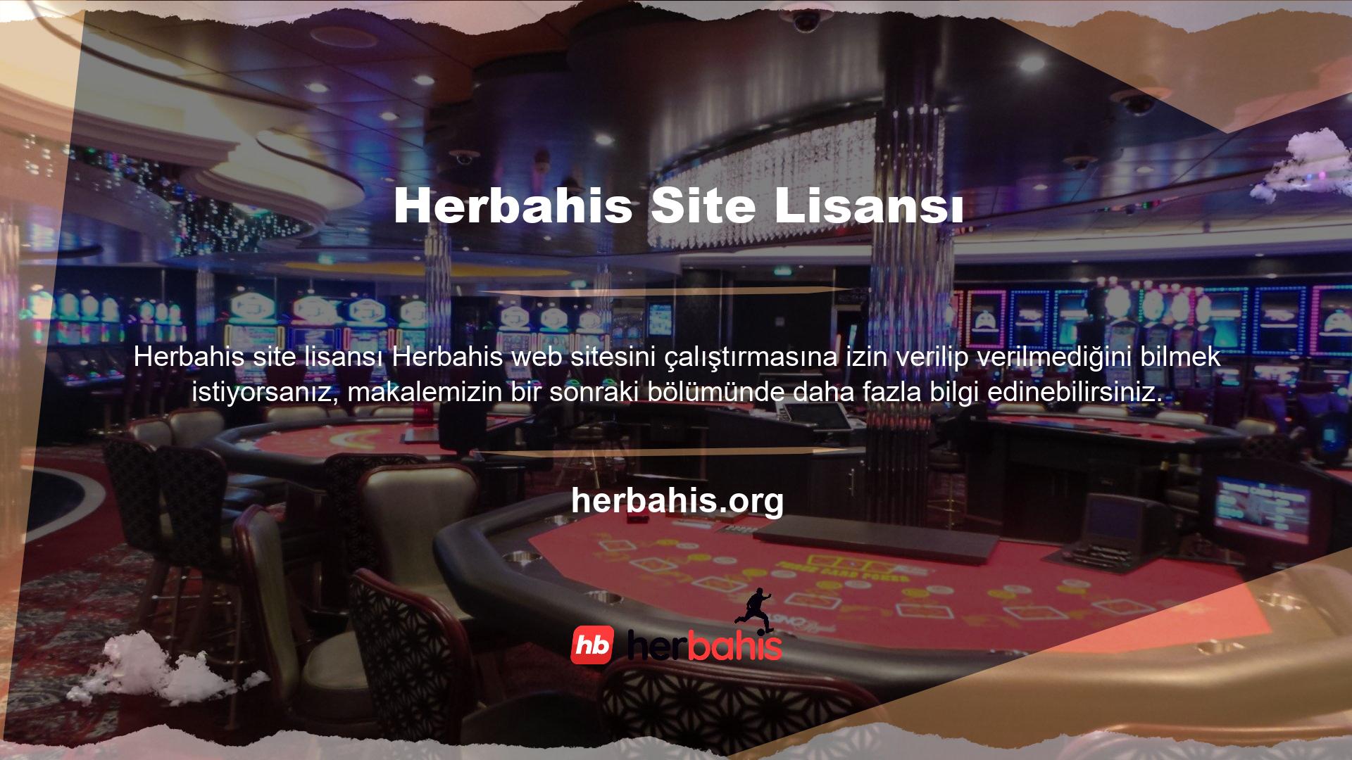 Herbahis lisanslı bir profesyonel olmak için tüm gereksinimleri karşıladı